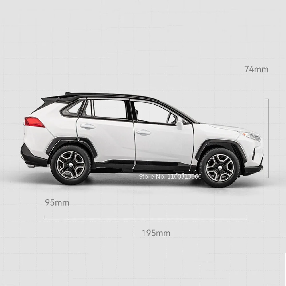 1:22 Миниатюрная модель Toyota RAV4 игрушечный автомобиль литой под давлением сплав