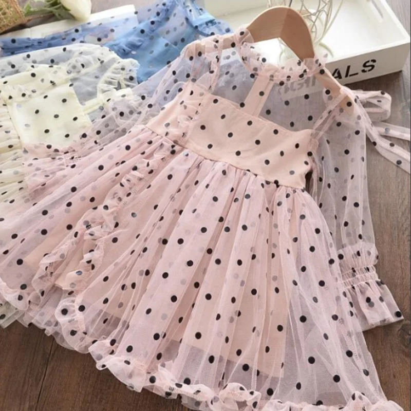 

New Spring&Summer Girl Dress Party Elegant Princess Dress Casual Wear Cute Girl Tulle TuTu Dress Child Girl Birthday Clothes 3 8