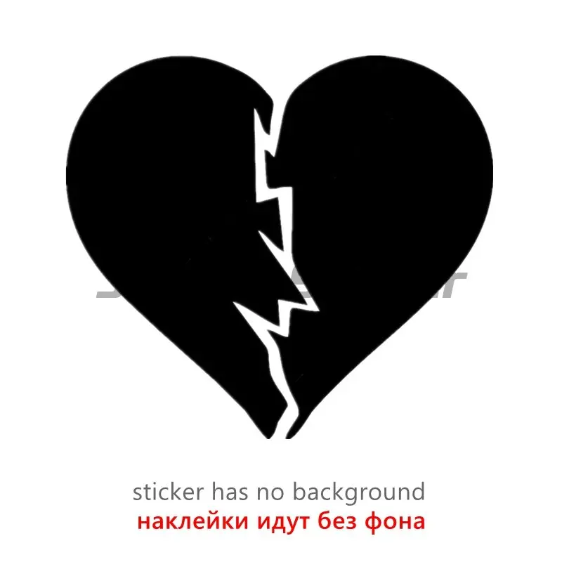 

Различные размеры, автомобильная наклейка, разбитое сердце, автомобильная наклейка, водонепроницаемые наклейки на автомобиль, бампер, заднее окно, виниловая высечка