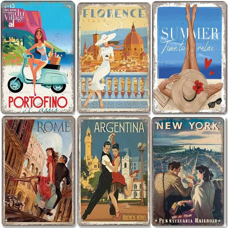 1 шт. металлические алюминиевые дорожные Плакаты для девушек