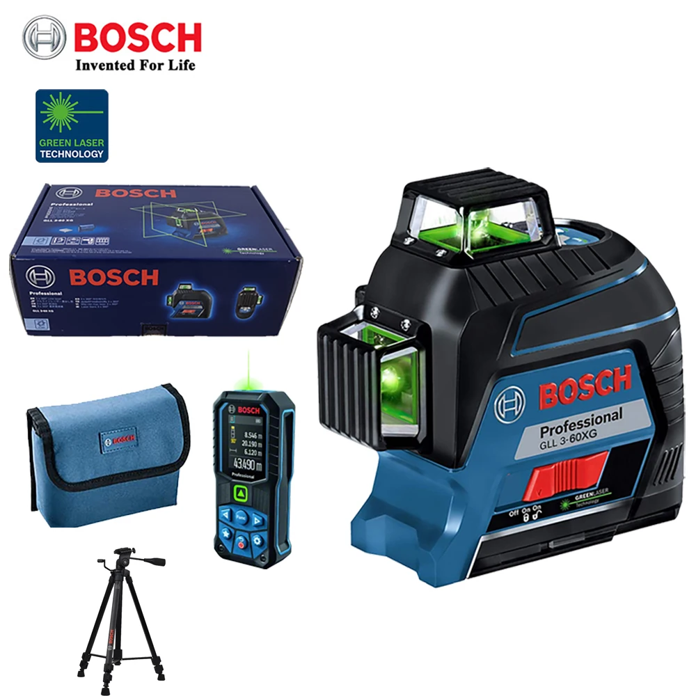 

Bosch Green Laser Level 12-Lines 360 Laser Level GLL3-60XG Projection Marking Line For Home Decoration Power Tools