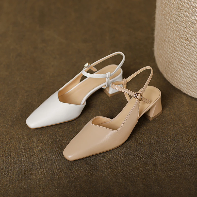 

Женские босоножки из натуральной кожи, летние босоножки из овечьей кожи, воловьей и свиной шкуры, с запахом на спине, 22-25 см, 2023