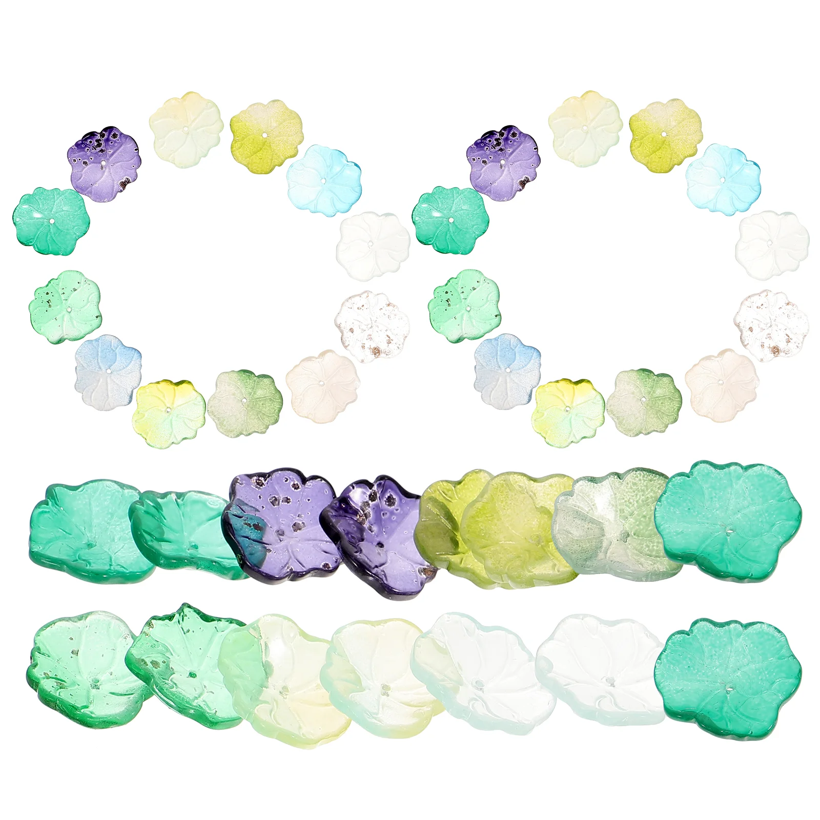 

50 шт., искусственные листья лотоса для украшения аквариума