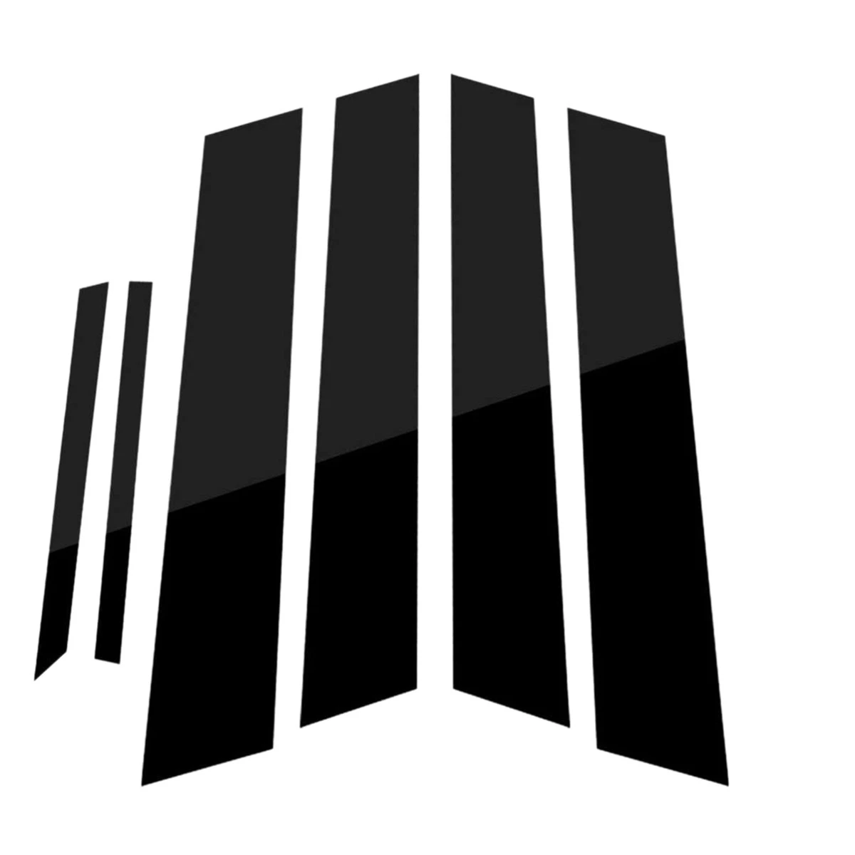 

6 шт., крышка для стойки окон, для отделки боковой двери 2006-2011, глянцевая