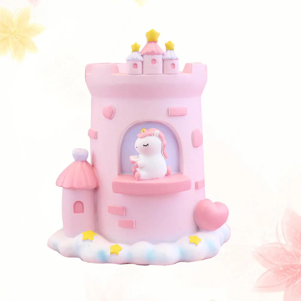 

Holder Organizer Pen Desk Desktop Makeup Stationery Brush Storage Container Decor Bathroom Resin Kawaii Kids Cute