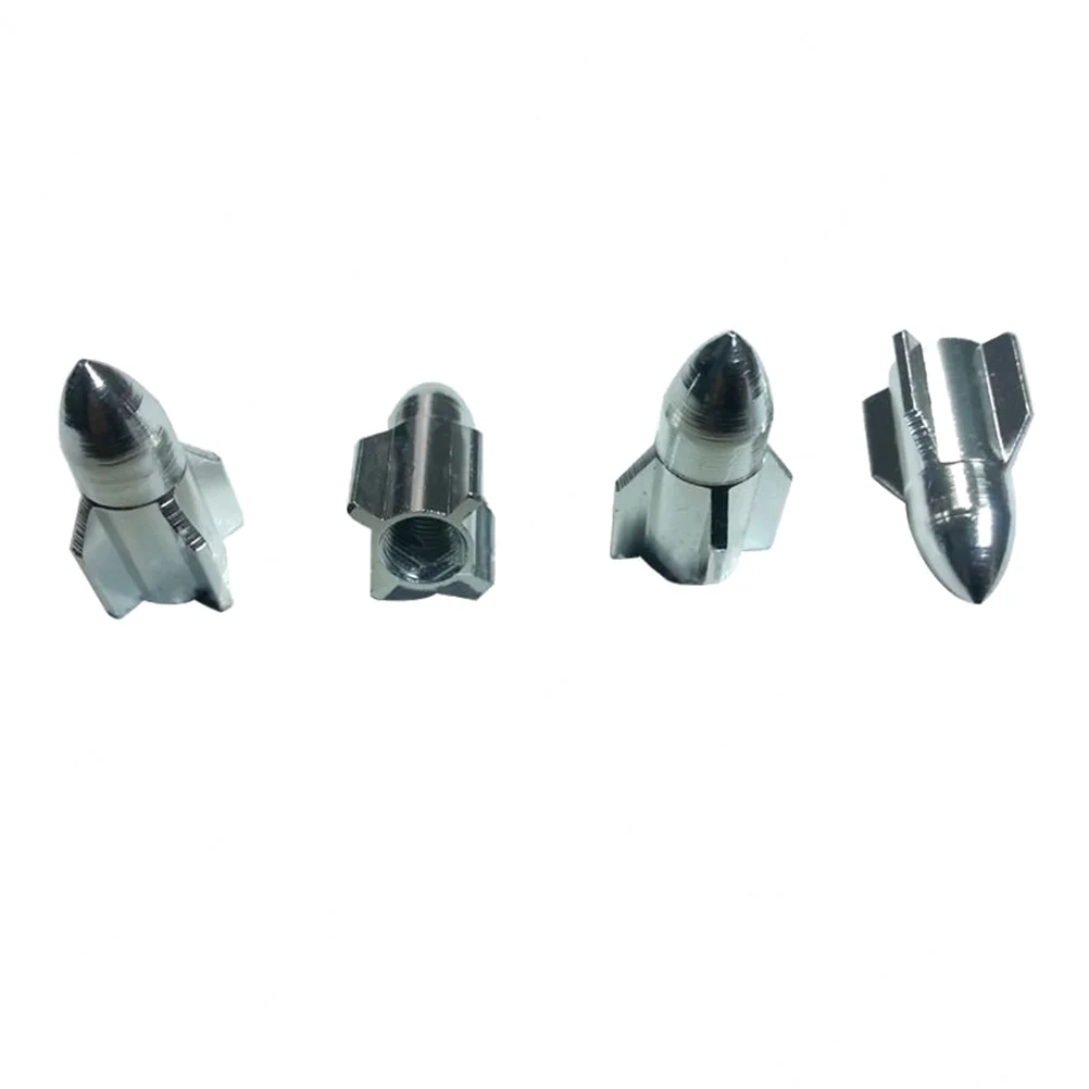 

Missile Models Color Aluminum Valve Caps Gas Leak Tire Caps For Car (Blue)