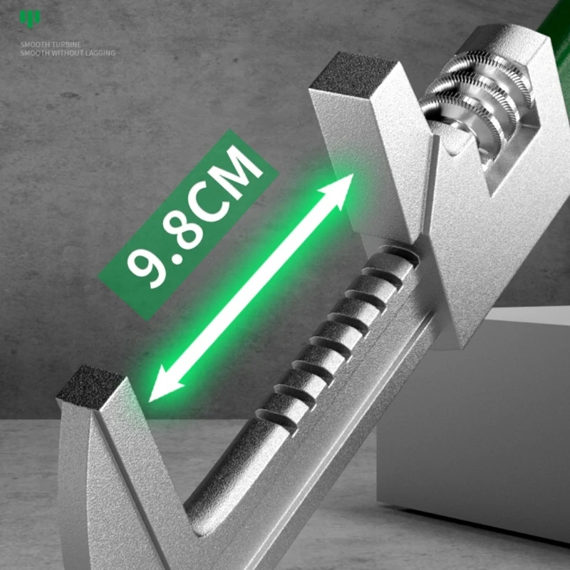 Нескользящий прямоугольный ключ M17D с большой емкостью челюсти 9 8 см для точной