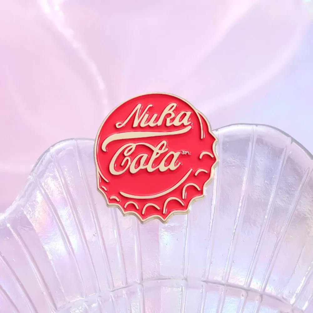 Эмалированные булавки Nura Cola TM, креативные красные колпачки для бутылок кока-колы, значки на рюкзак, броши с лацканами, мультяшные украшения для друзей, подарок (art.: 3920cd3d374dc) - 3920cd3d374dc