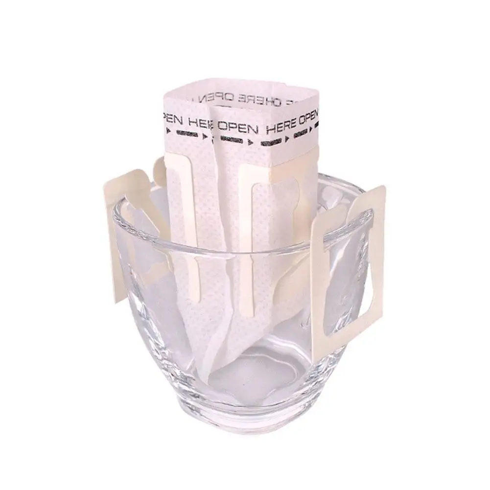 

50Pcs/Pack Disposable Coffee Fliter Bags Hanging Ear Style Coffee Filters Eco-Friendly Paper Bag For Espresso Coffee