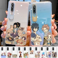 babaite anime fairy tail phone case for huawei p 20 30 40 pro lite psmart2019 honor 8 10 20 y5 6 2019 nova3e