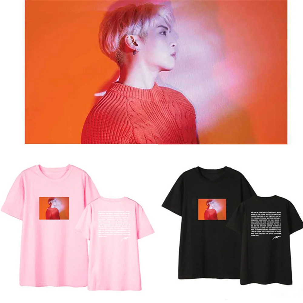 

Kpop SHINee New Album Gasoline Same Short-sleeved T-shirt Onew Taemin Minho Key Kim Jonghyun Short Sleeved Shirt Top