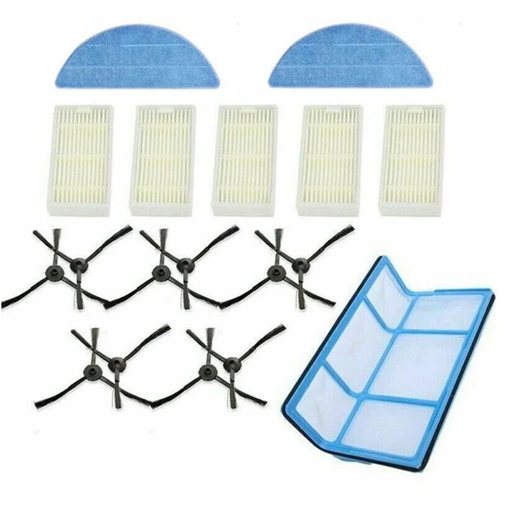 

18pcs/set Filters Sides Brushes Mop Cloths Replacement Parts For Medion MD16192 MD18500 MD18501 MD18600 Vacuum Cleaner