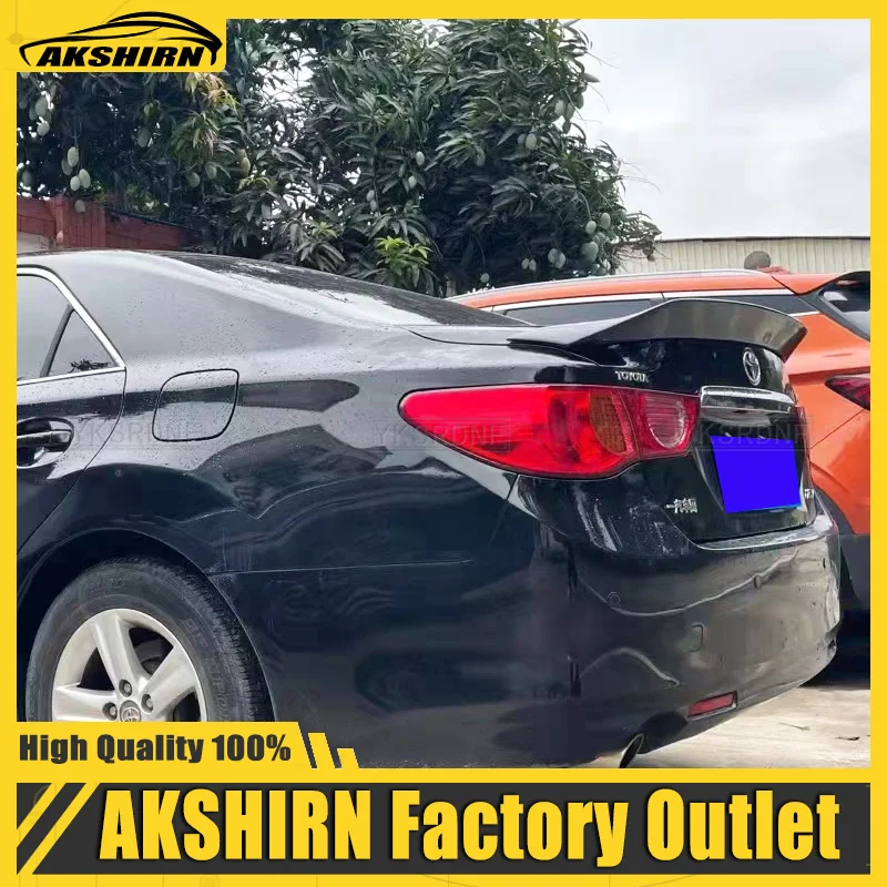 

For Toyota Mark X REIZ spoiler 2010 11 12 13 14 15 16 17 year glossy carbon fiber / FRP rear wing K style Accessories