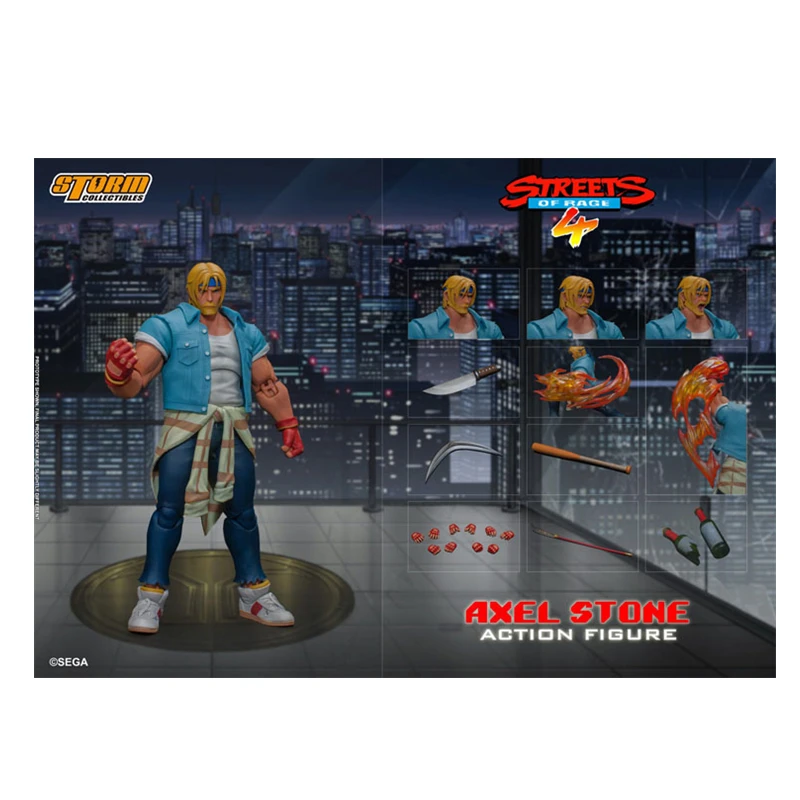 

Storm Toys SESR001 BARE KNUCKLE STREETS OF RAGE 4 Axel.Stone Action Figures Assembled Models Children's Gifts Games