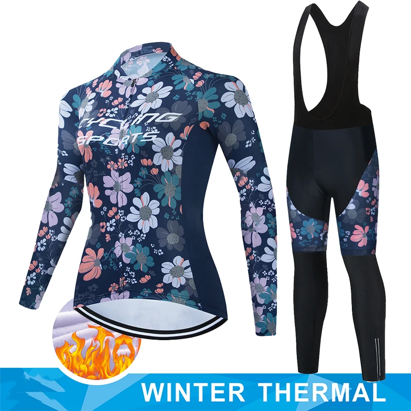 Sportswear Women's Winter Fleece Cycling Blouse Bib Summer J