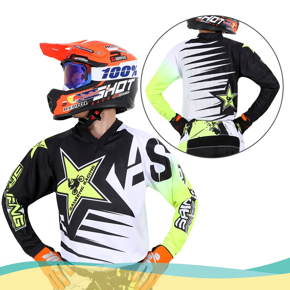 

motocross Jersey saimeng racing MX BMX children child Size 20 22 24 26 28 MOTO mountain children's kid Enduro boy girl Off-road