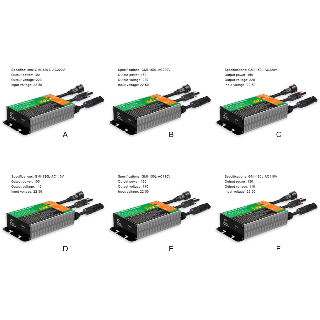 

Grid Tie Micro Inverter 22-50V Solar Converter Professional Improvement Household Replacement Repair 180L AC110V 150W