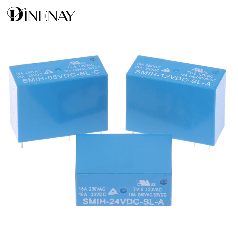 SMIH-05V/12V/24V DC-SL-A -SL-C 5V 12V 24V 16A 6pin 8Pin релейный регулятор цепи