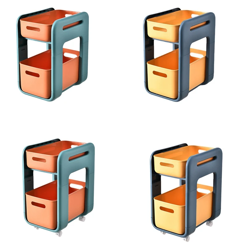 

Promotion! Double-Layer Storage Rack Kitchen And Bathroom Storage Rack Cosmetic Seasoning Storage Rack