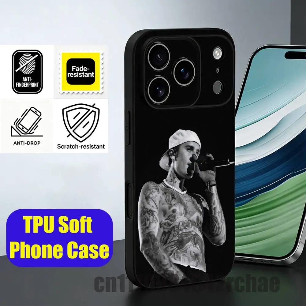 Фото Чехол для телефона J-Justin B-Bieber Swag 2026 для iPhone 15, 16, 12, 13, 14, 11, 17, Pro, Max, Plus, E, Air, Mini, TPU-накладка №4
