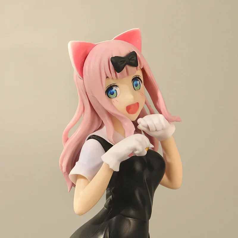 2 вида аниме Love Is War фигурки Shinomiya Kaguya Fujiwara Chika милые кошачьи уши стоячие красивые