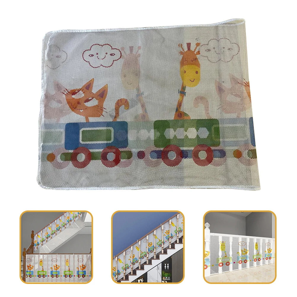 

Cots Kids Stair Protection Net Balcony Safety Screen 300x79cm Window Guards Children Crib Rail Cover Polyester Netting