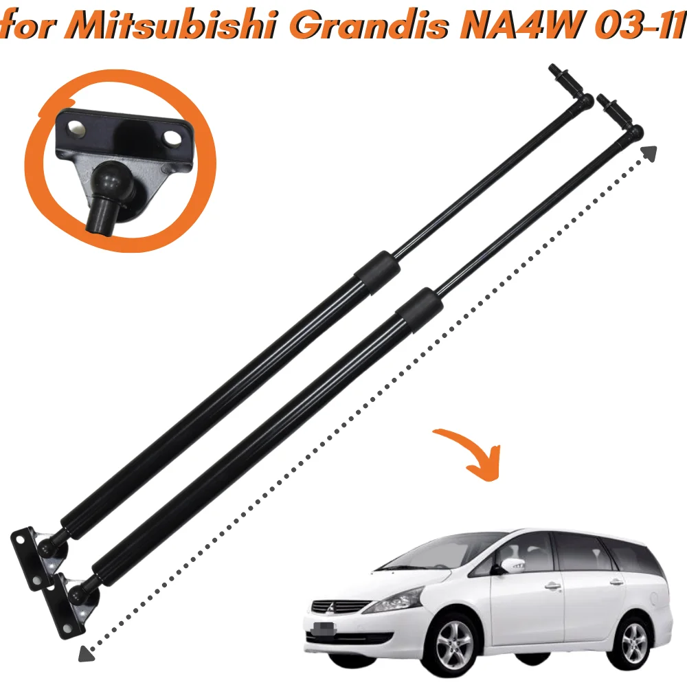 

Qty(2) Trunk Struts for Mitsubishi Grandis NA4W Wagon 2003-2011 Rear Tailgate Lift Supports Gas Springs Shock Absorbers Dampers