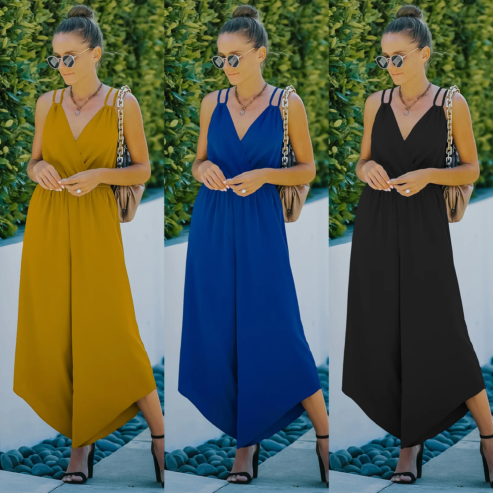 

Women Dress 2022 Spring/Summer New Siamese Sports One-Piece Trousers Dresses