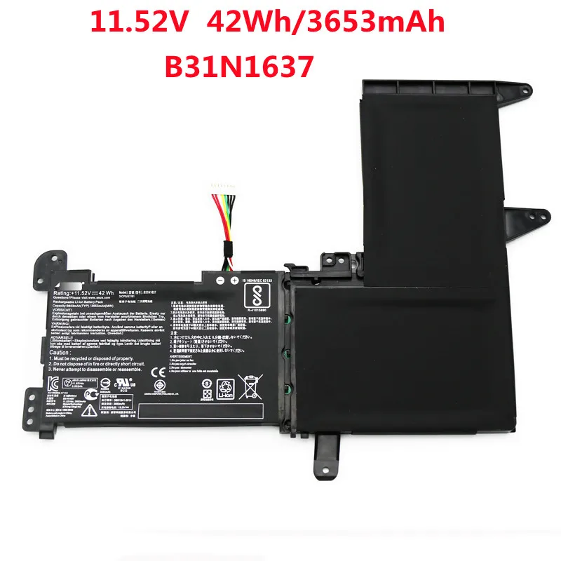 

Original B31N1637 Laptop Battery For ASUS X510 X510UA X510UF X510UQ VivoBook S15 S510UA S510UQ F510UQ S5100U X510UN-1A X510UN