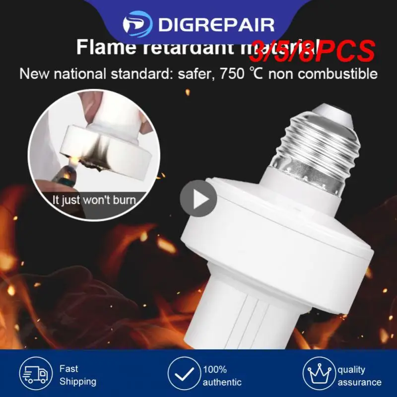 

3/5/8PCS Multifunction Light Switch 220v E27 Lamp Holder Smart Home Smart Timer Switch Wireless Smart Home Accessories