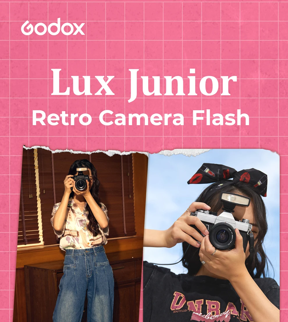 Godox Lux Junior Camera Flash GN12 6000K±200K 7 Levels Flash Speedlite Trigger for Canon Nikon Fujifilm Olympus Sony Camera enlarge