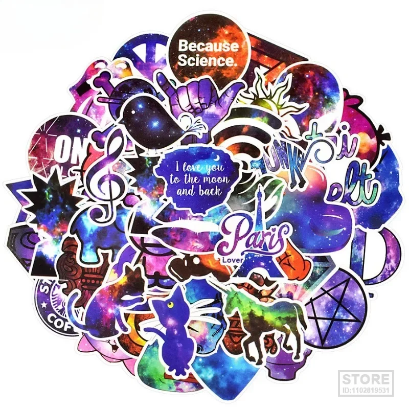 

50 шт., Стикеры для скейтборда, гитары, ноутбука