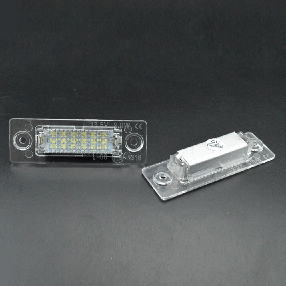 Фото 2 шт. задних светодиодных SMD-ламп для подсветки номерного знака для Passat B6 Variant B5, VW Golf MK5 Plus, Caddy, Touran, Jetta VI, Transporter T5 №5
