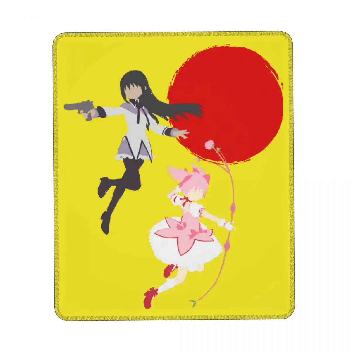 

Оригинальный резиновый коврик для мыши Puella Magi Madoka Magica, вертикальный, для девушек, для ТВ-шоу, красная луна, для офиса, коврик для мыши против усталости