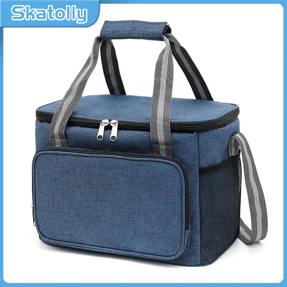 

Portable Lunch Bag Picnic Supplies Neutral Insulation Bag Waterproof Ice Bag Portable Cationic Oxford Cloth Lunch Bag Picnic Bag