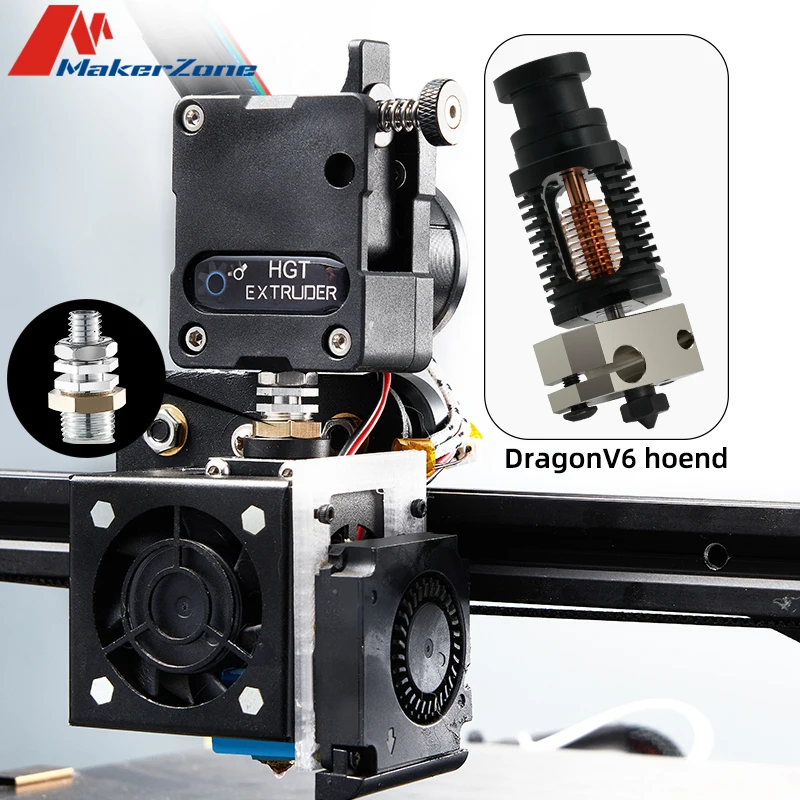 Ender3 V2 High Flow Hotend Dragon V6 J-head HGT Extruder Direct Drive Kit For CR10 PRO Ender3 pro Aquila x2 Anef ET5X 3D Printer loading=lazy