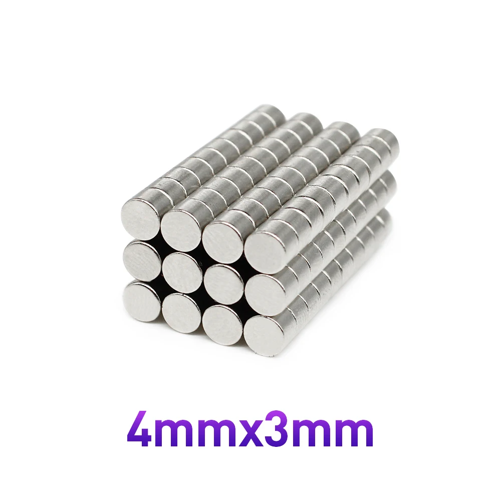 50/100/200/500/1000/1500 шт. 4x3 мини круглые мощные магниты сильный 4 мм x 3 Постоянный