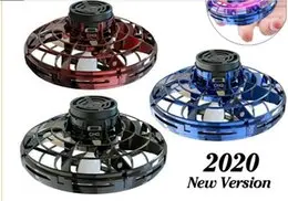 

Flynova Mini Drone LED UFO Type Flying Helicopter Spinner Fingertip Flight Gyro Drone Aircraft Toy Adult Kids Gift 2 pcs
