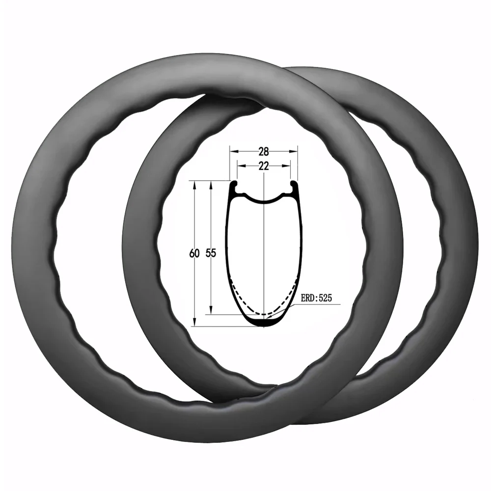 LIENGU SL 415g Wave 55 мм 60 глубина углерода 700C велосипедный обод 28 ширина дорожного