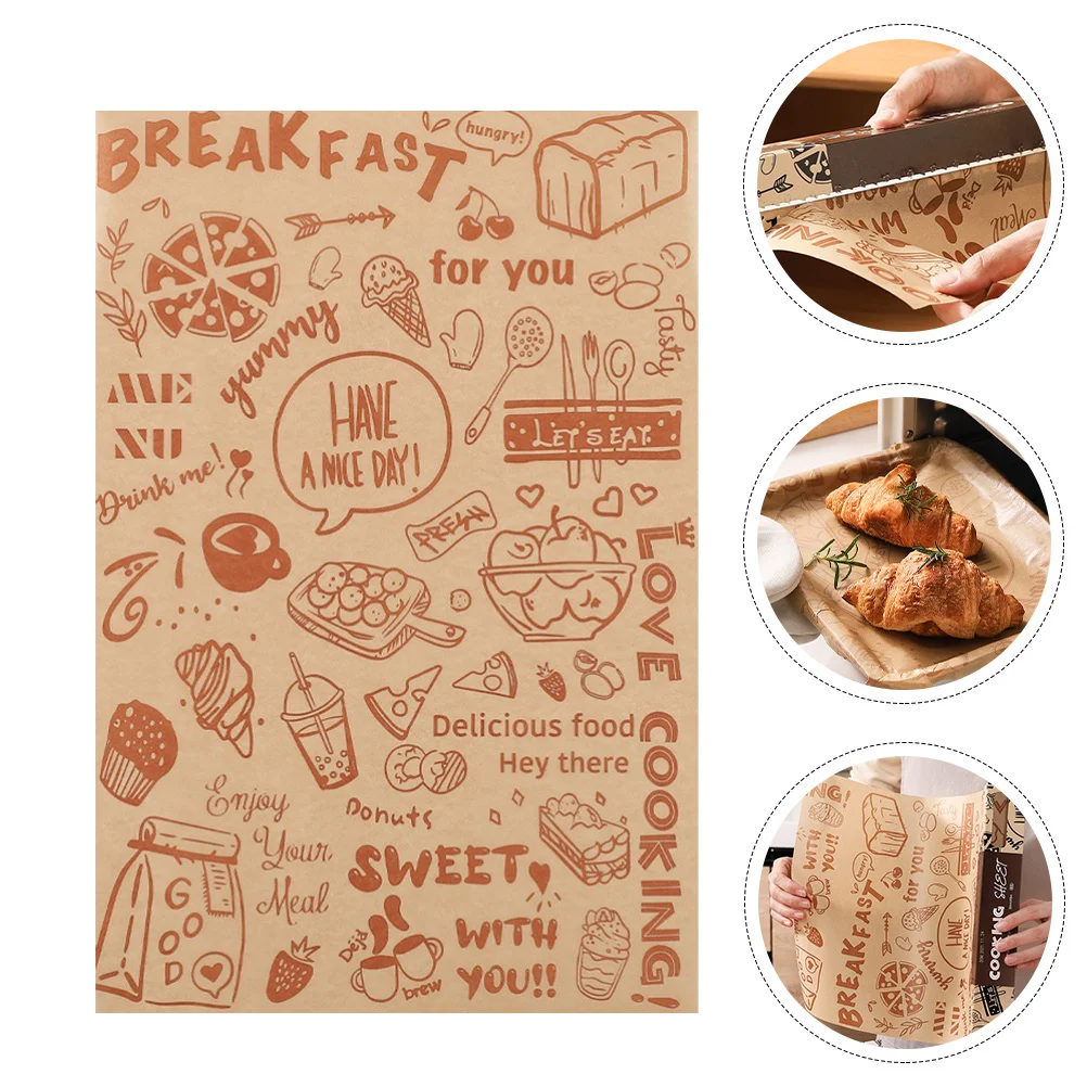 

Paper Baking Linersparchment Wrap Wax Sheets Sandwich Sheet Candy Deli Wrappers Fryer Air Cookie Packing Wrappingresistant Non