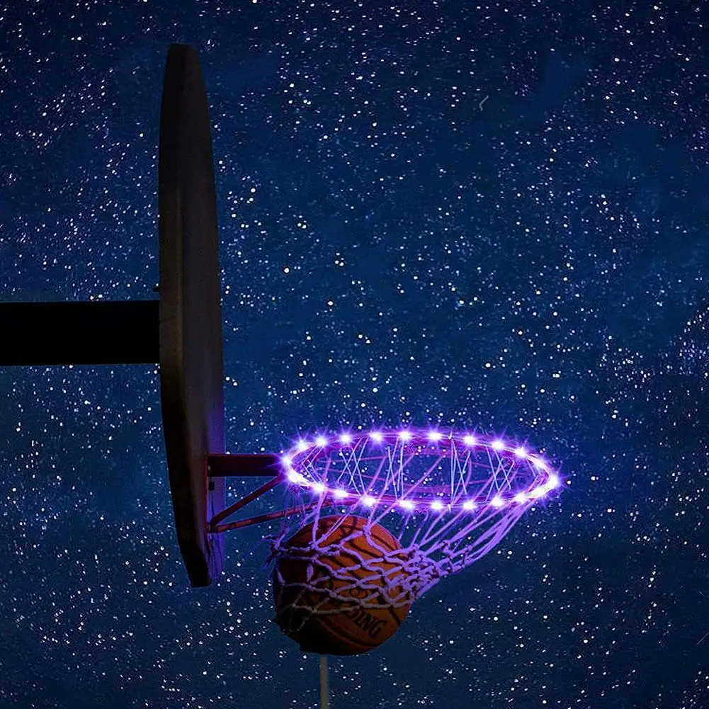 

LED Basket Hoop Solar Light Basketball Playing Led Night Strip Light Bar Basketball Hoops Light Outdoor