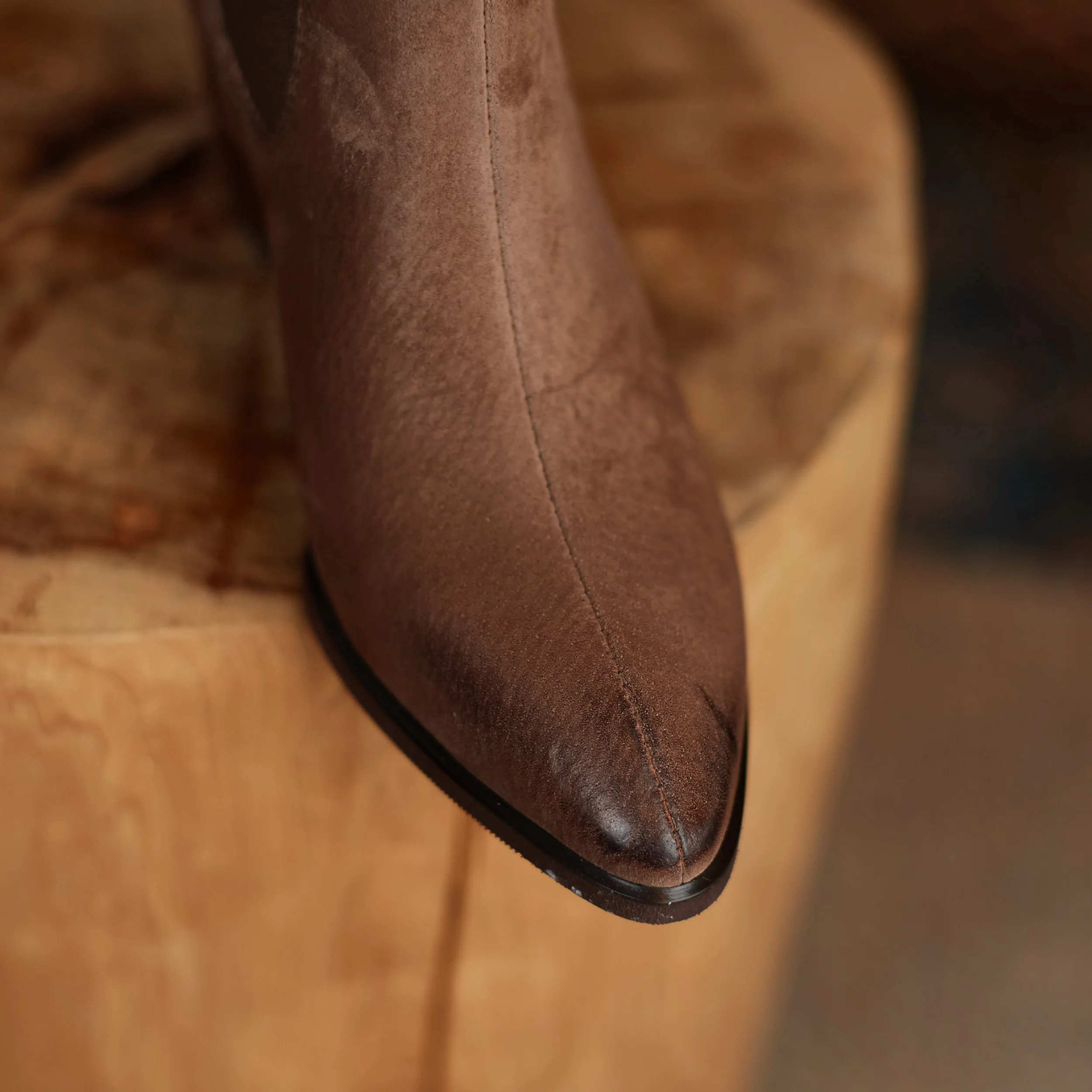 Полусапожки из свиной шкуры для женщин роскошные короткие ботинки натуральной