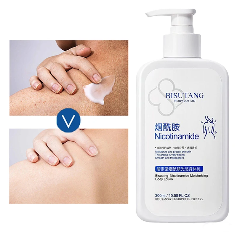 

300ML Moisturizing Body Cream Niacinamide Skin Care Repair Whitening Nourishing Anti-Wrinkle Firming Improving Roughness Dryness