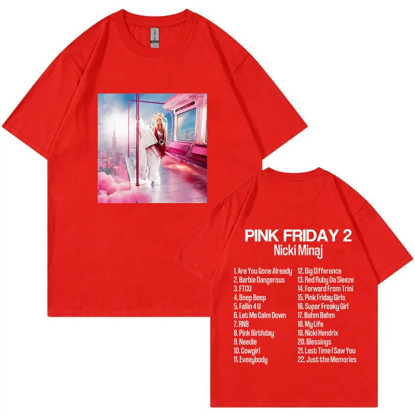 Футболка с новым альбомом Nicki Minaj Tour Повседневная модная винтажная хлопковая