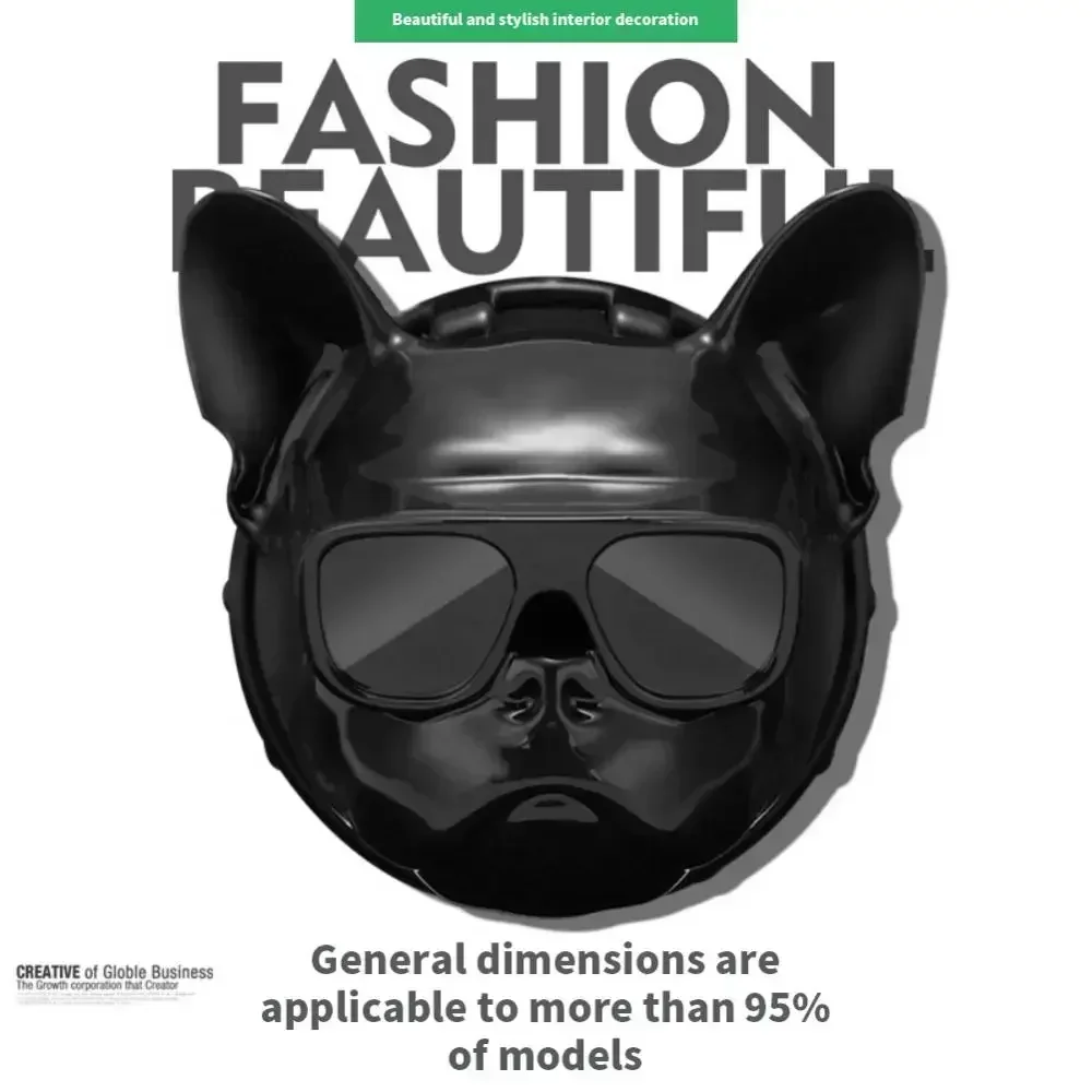 3D Собака Двигатель Автомобиля Запуск Стоп Кнопка Крышка Французский Бульдог