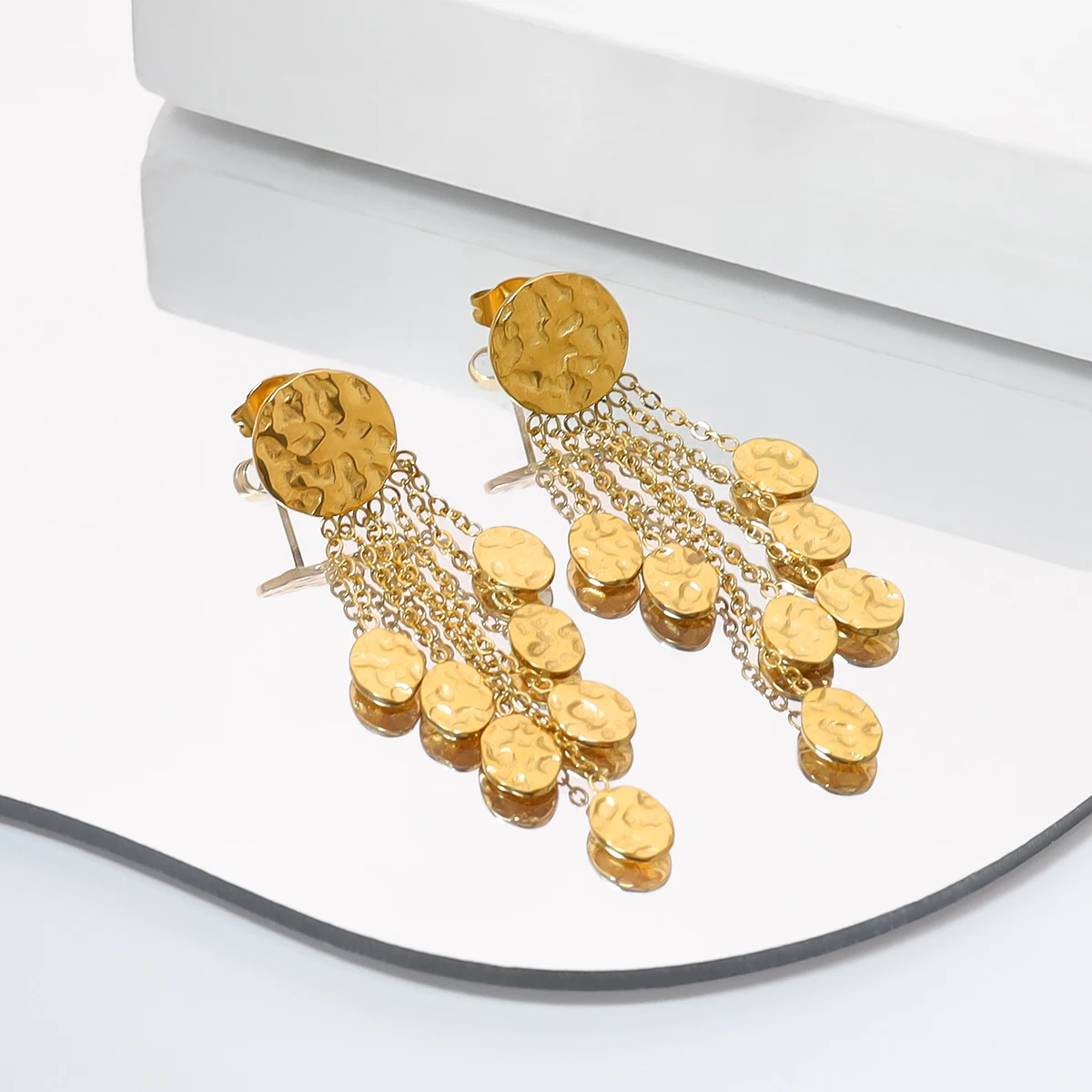 WILD &amp FREE Новая 18 - каратная позолоченная нержавеющая сталь с нержавеющими ушами