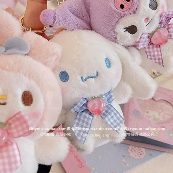 Kawaii Sanrio Plush Doll KeyChain Pendant - Mymelody, Kuromi, Cinnamoroll -  Cute Gift for Girls!