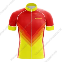 cycling jersey retro lightweight men yellow red bicycle dresses summer short sleeve air bike shirt red skull quick dry tops gear