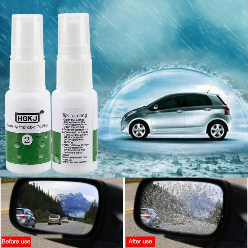 

2/3/5PCS Hgkj-2-20ml Glass Hydrophobic Coating Universal Rainproof Windshield Rainproof Agent Spray Anti-fog Car Accessories