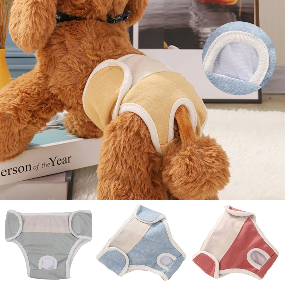

Reusable Pet Hygiene Pants Female Dog Physiological Pants Pet Diaper Pet Safety Pants Clean Comfortable Cats Shorts For Girl